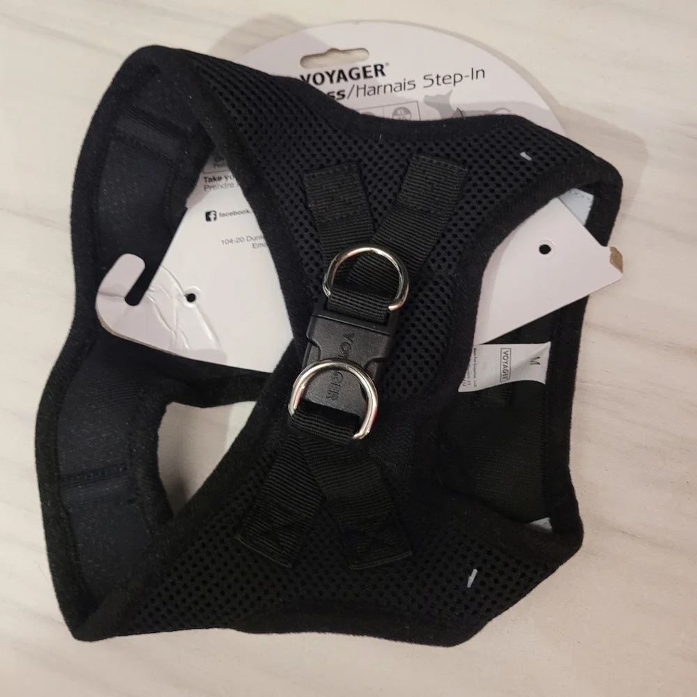Voyager black harness dog collar M - Picture 3 of 3